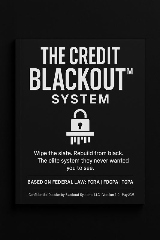 Credit Blackout™ Quick Delete Kit